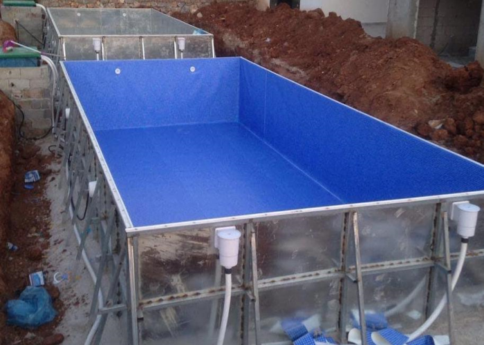 Çelik Panel Galvanizli Cıvatalı Havuz Sistemi görsel 1