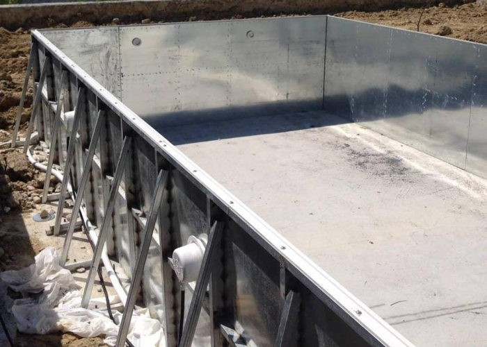 Çelik Panel Galvanizli Cıvatalı Havuz Sistemi görsel 2